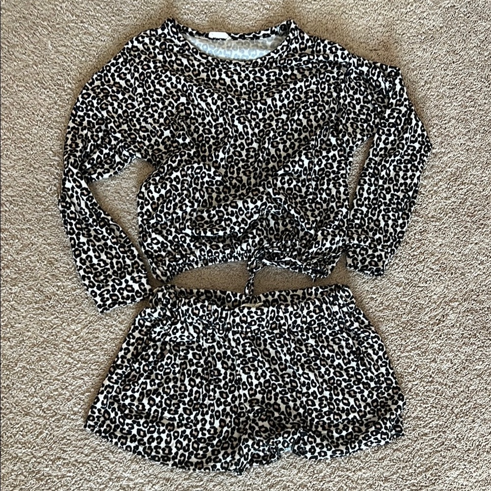 Leopard Print Pajama Set